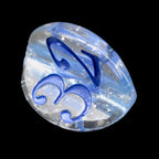 Impact Silver Glitter & Blue Apple Core D3 Dice - Discontinued