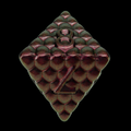 TDSO Metal Dragon Scale Pink Iridescent D8 Dice