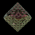 TDSO Metal Dragon Scale Pink Iridescent D10 Dice