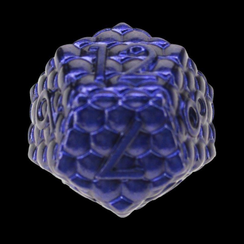 TDSO Metal Dragon Scale Purple & Blue D12 Dice