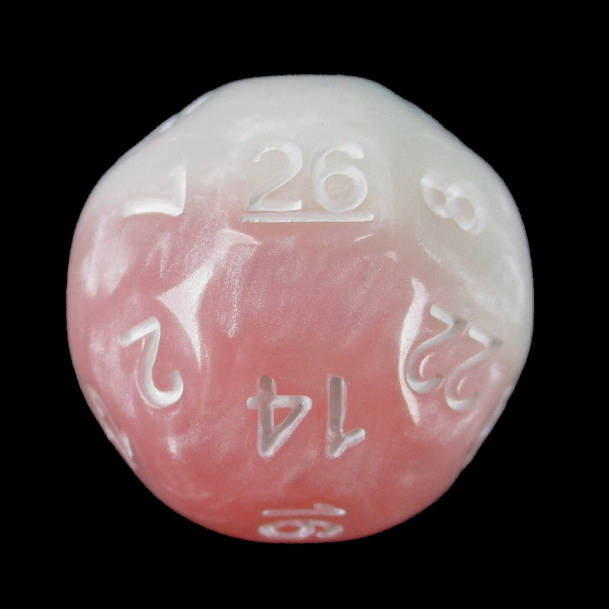 Impact Cotton Candy & White D26 Dice - Discontinued
