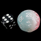 Impact Cotton Candy &amp; White D28 Dice - Discontinued