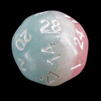 Impact Cotton Candy &amp; White D28 Dice - Discontinued
