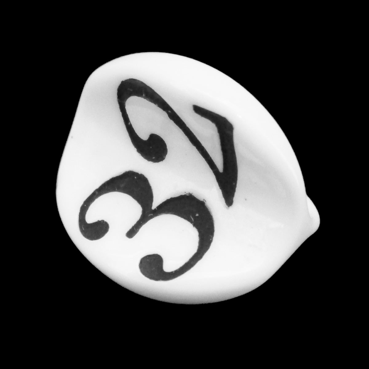 Impact Opaque White & Black Apple Core D3 Dice - Discontinued