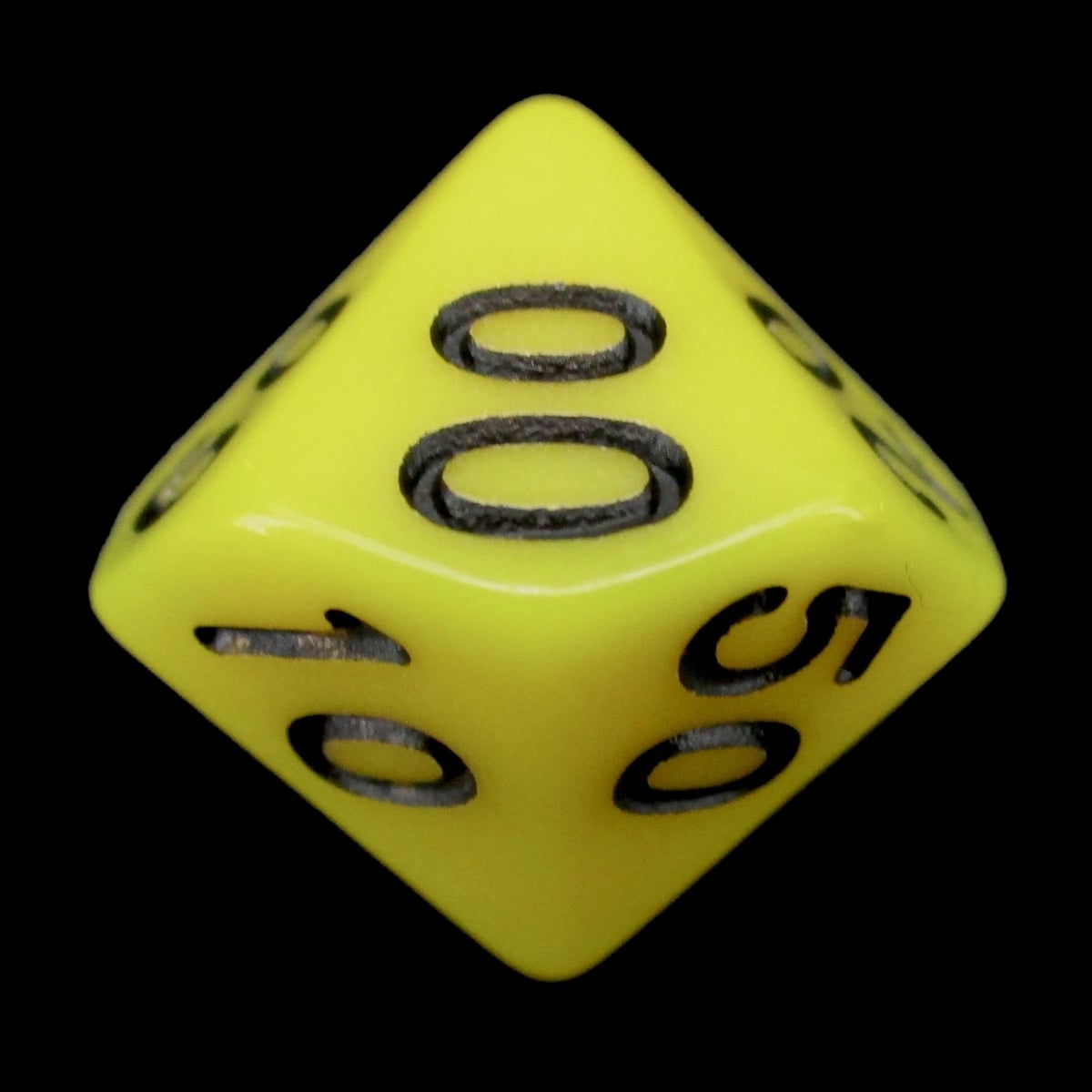 Impact Opaque Yellow & Black Percentile Dice