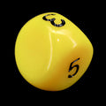 Impact Opaque Yellow & Black D5 Dice