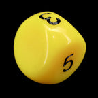 Impact Opaque Yellow & Black D5 Dice