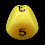 Impact Opaque Yellow & Black D5 Dice
