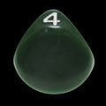 Impact Opaque Green & White D4 Dice