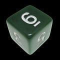 Impact Opaque Green & White D6 Dice