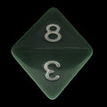 Impact Opaque Green & White D8 Dice