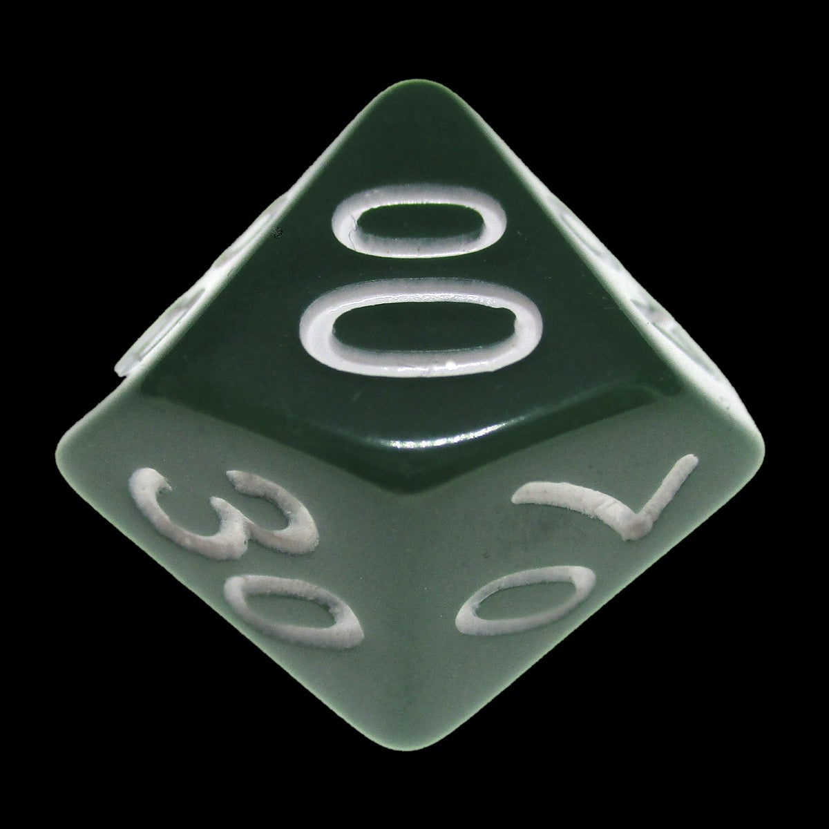 Impact Opaque Green & White Percentile Dice