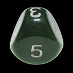 Impact Opaque Green & White D5 Dice