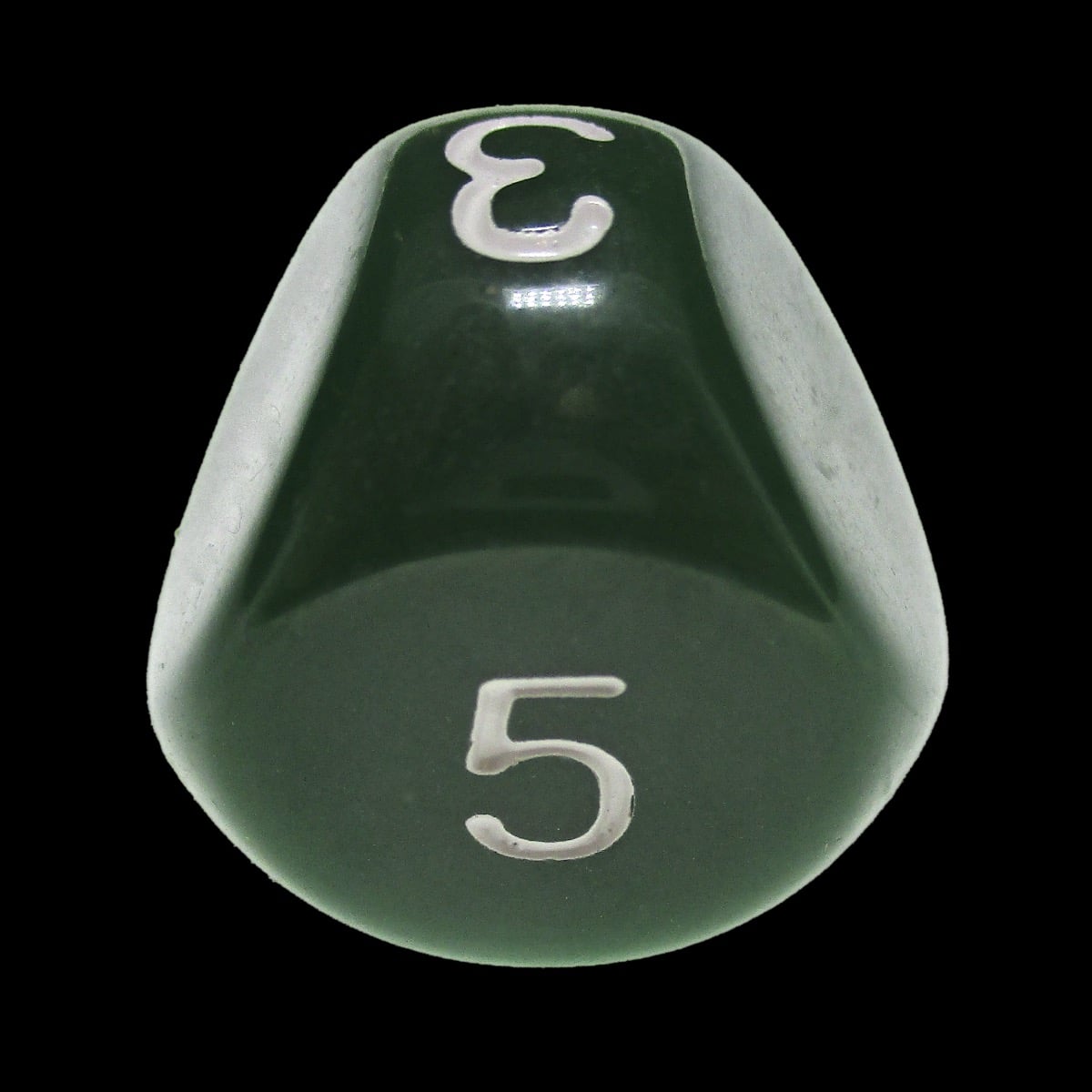 Impact Opaque Green & White D5 Dice