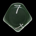 Impact Opaque Green & White D7 Dice
