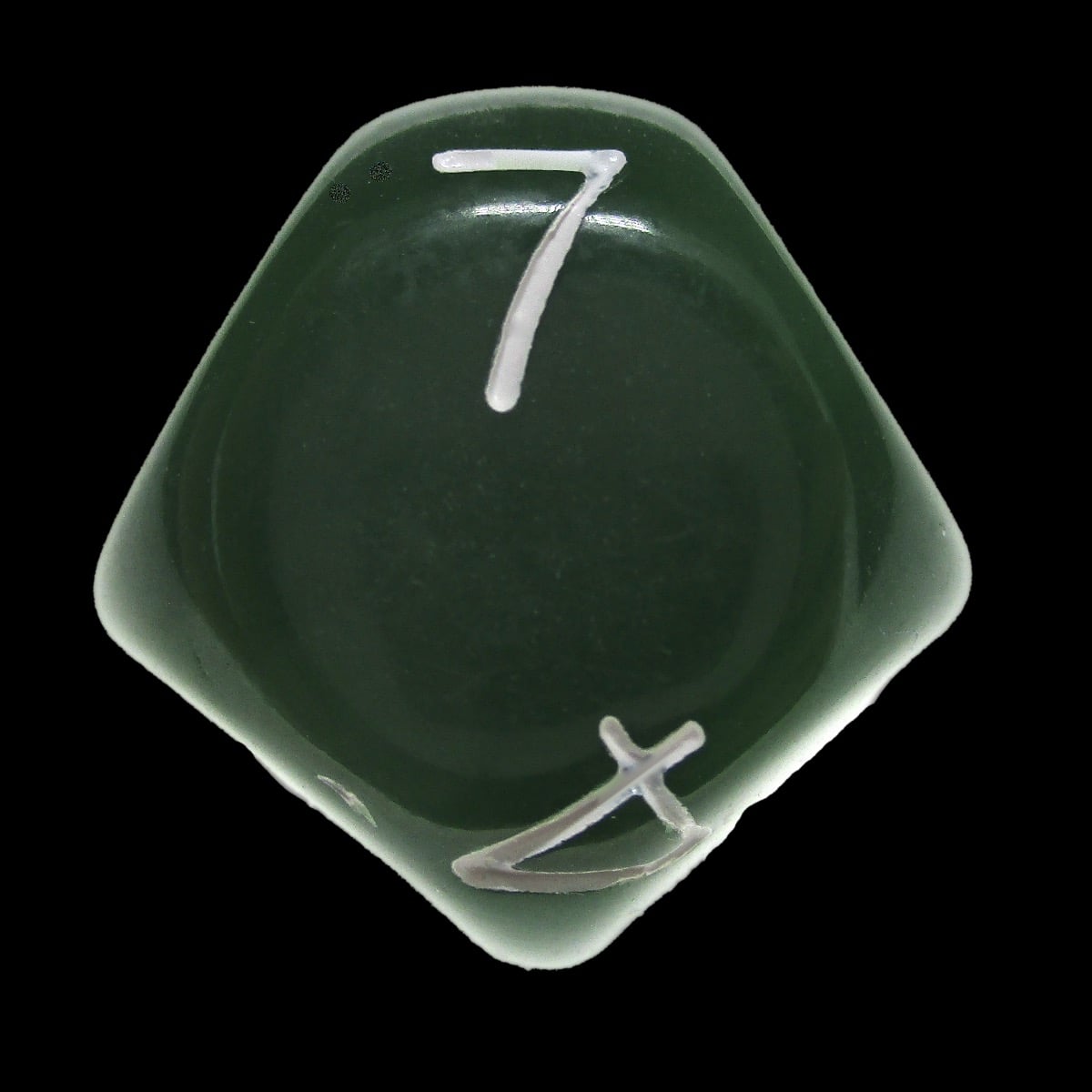 Impact Opaque Green & White D7 Dice