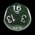 Impact Opaque Green & White D16 Dice
