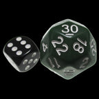 Impact Opaque Green & White D30 Dice