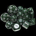 Impact Opaque Green & White Dungeon Crawl Classics DCC 14 Dice Set