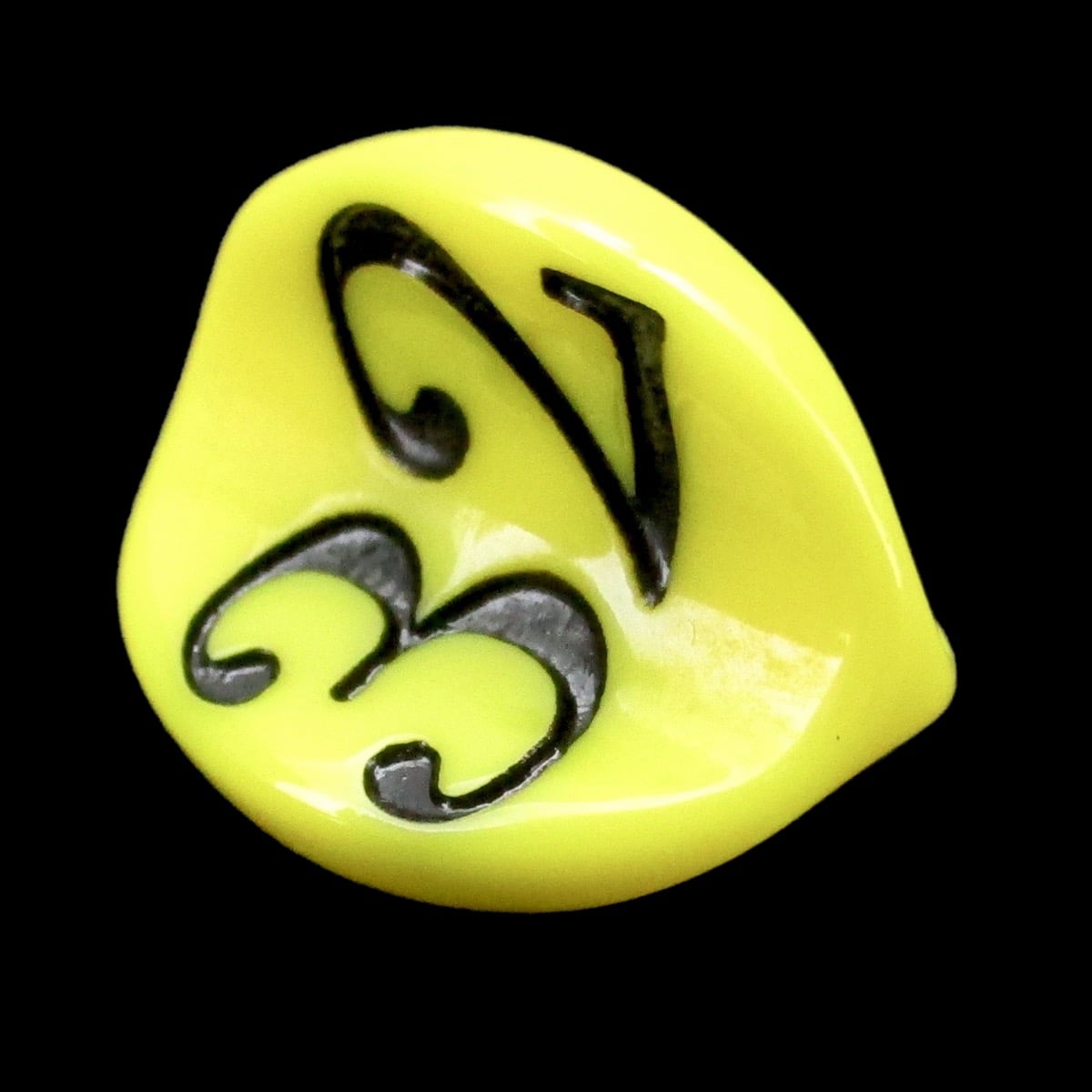 Impact Opaque Yellow & Black Apple Core D3 Dice