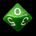 Role 4 Initiative Emerald Dragon Shimmer D10 Dice