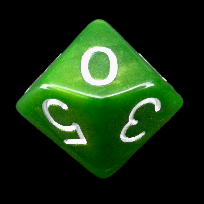 Role 4 Initiative Emerald Dragon Shimmer D10 Dice