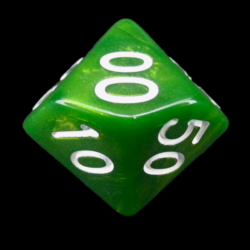 Role 4 Initiative Emerald Dragon Shimmer Percentile Dice