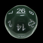 Impact Opaque Green & White D26 Dice