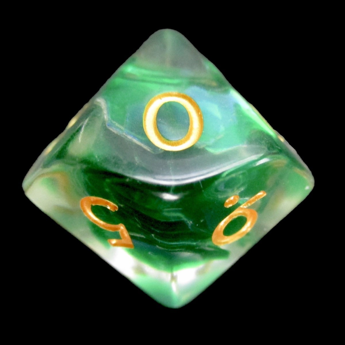 TDSO Green Dragon Scale D10 Dice