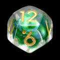 TDSO Green Dragon Scale D12 Dice