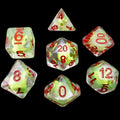 TDSO Encased Skull Sulphur 7 Dice Polyset