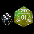 Role 4 Initiative Classes & Creatures Druids Circle JUMBO XL Balanced D20 Dice