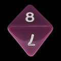Impact Opaque Light Purple & White D8 Dice - Discontinued