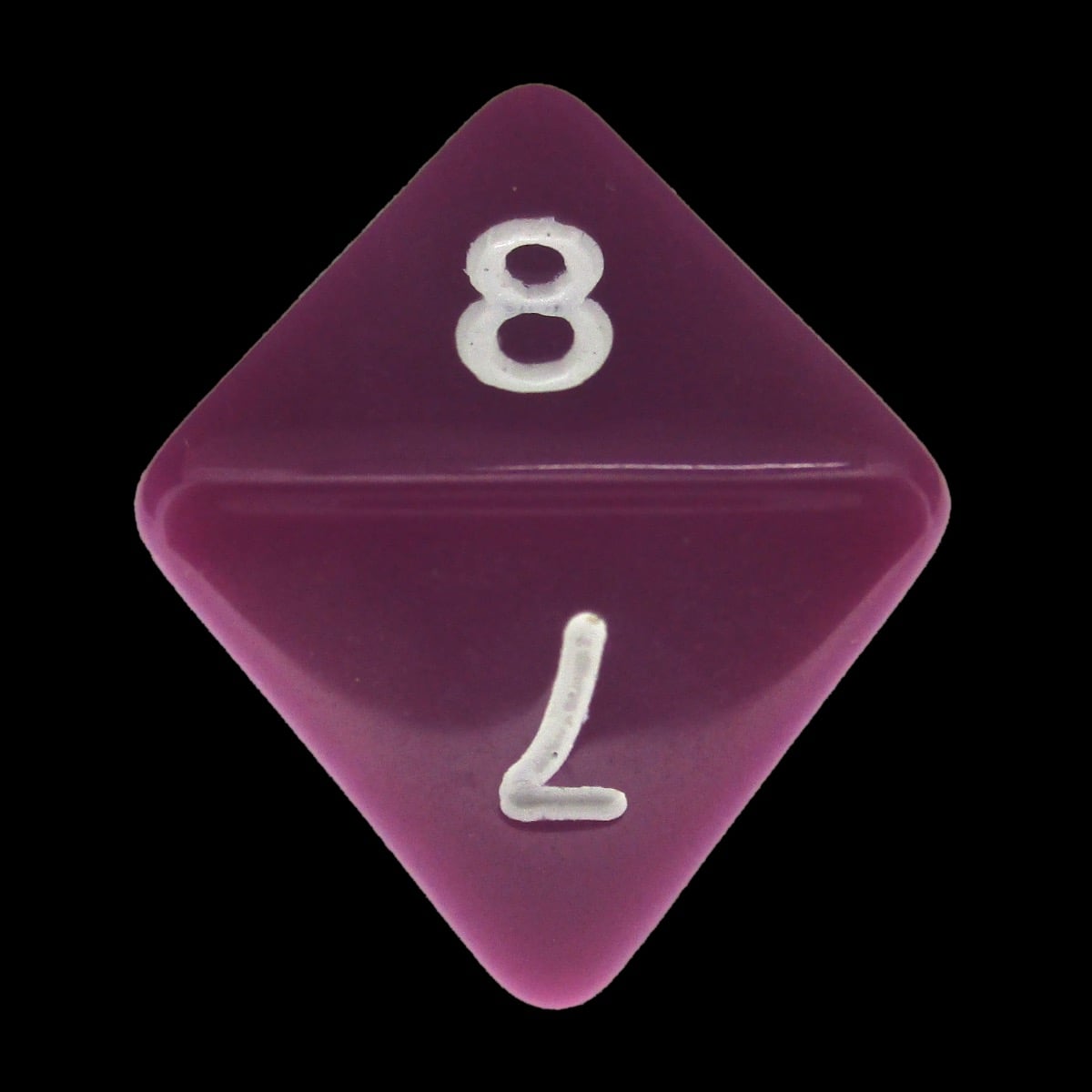 Impact Opaque Light Purple & White D8 Dice - Discontinued
