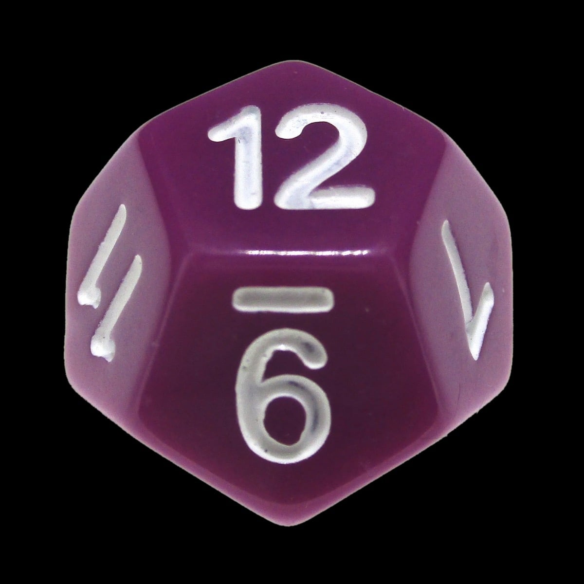 Impact Opaque Light Purple & White D12 Dice - Discontinued