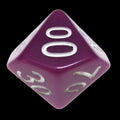 Impact Opaque Light Purple & White Percentile Dice - Discontinued