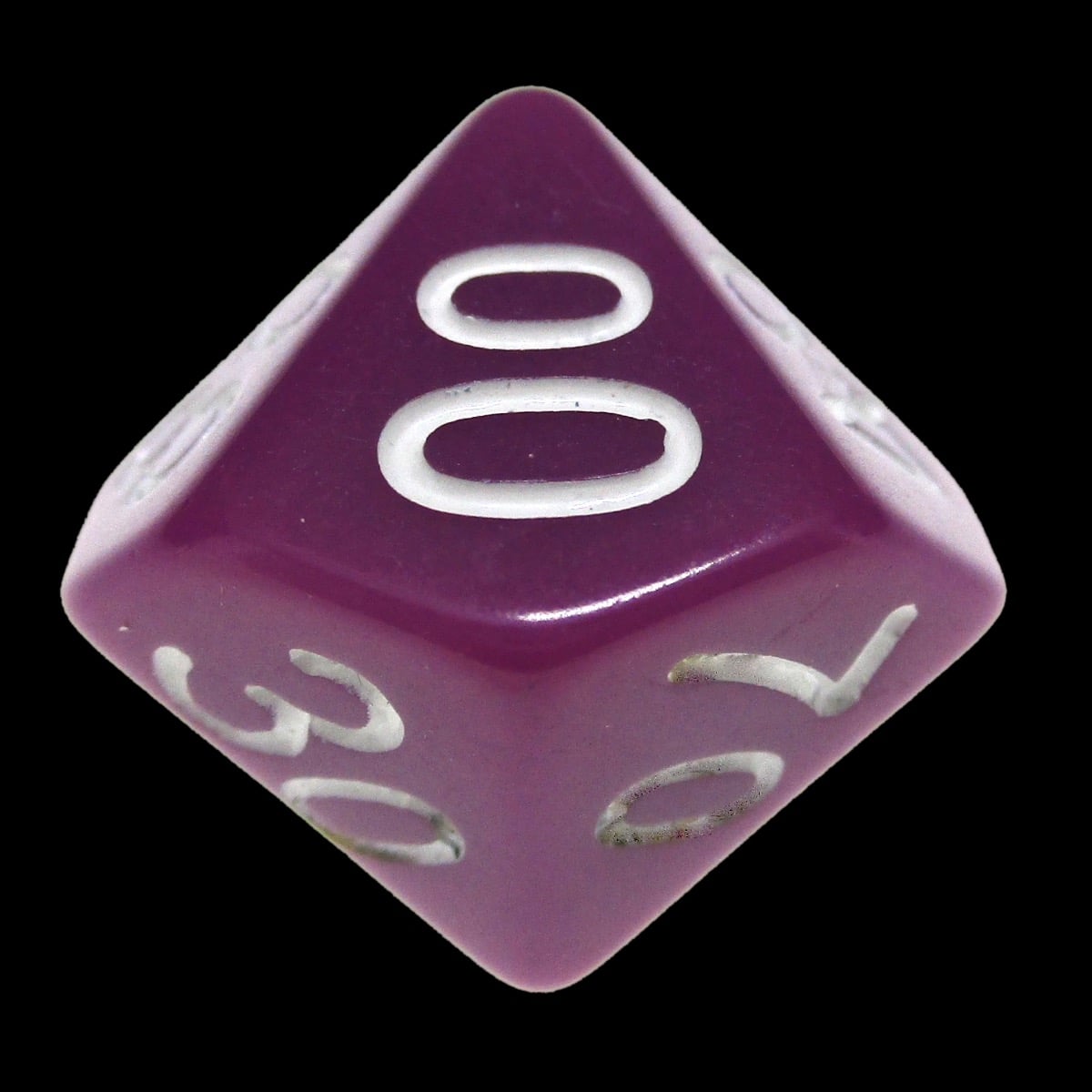 Impact Opaque Light Purple & White Percentile Dice - Discontinued