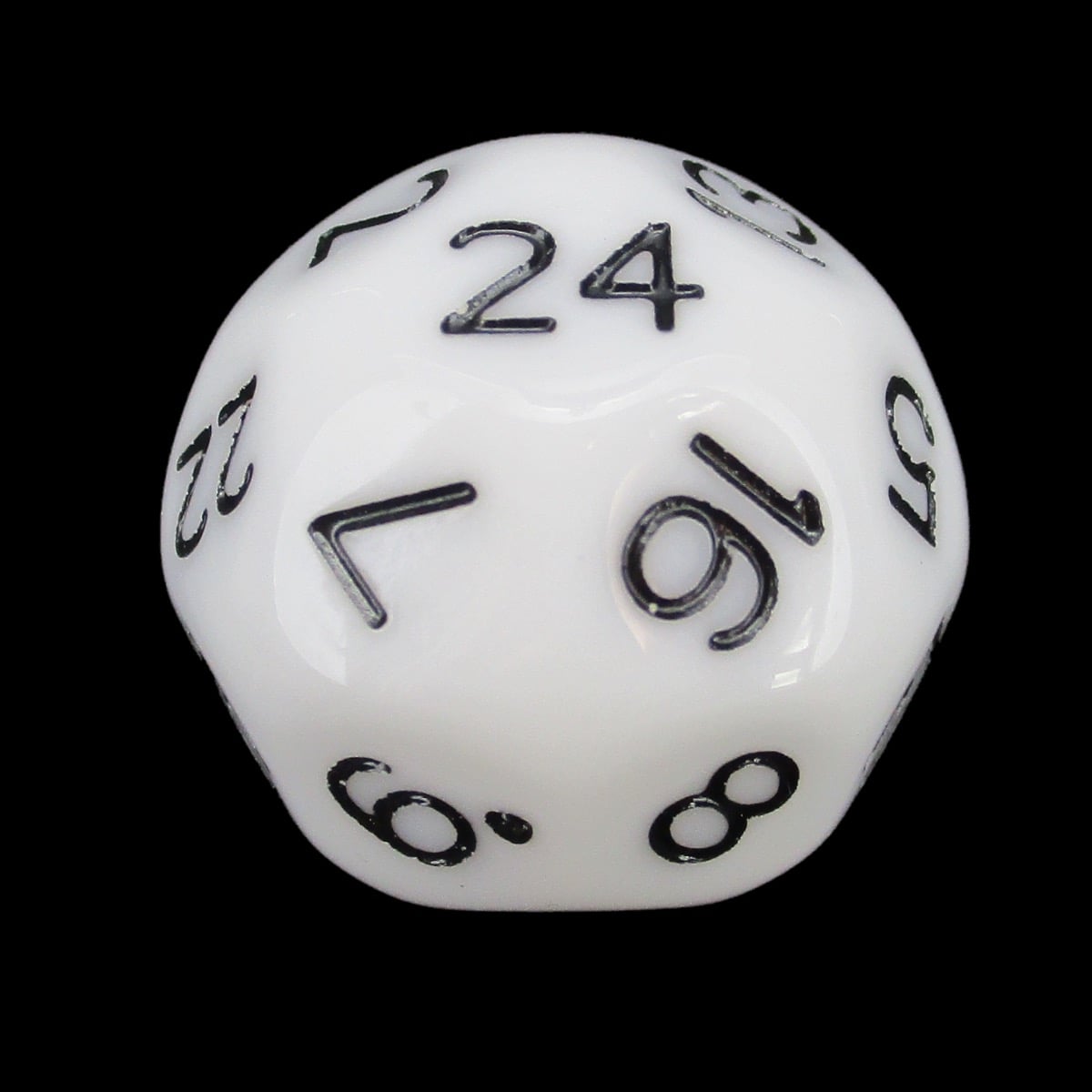 Impact Opaque White & Black D24 Dice - Discontinued