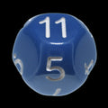 Impact Opaque Light Blue & White D11 Dice - Discontinued