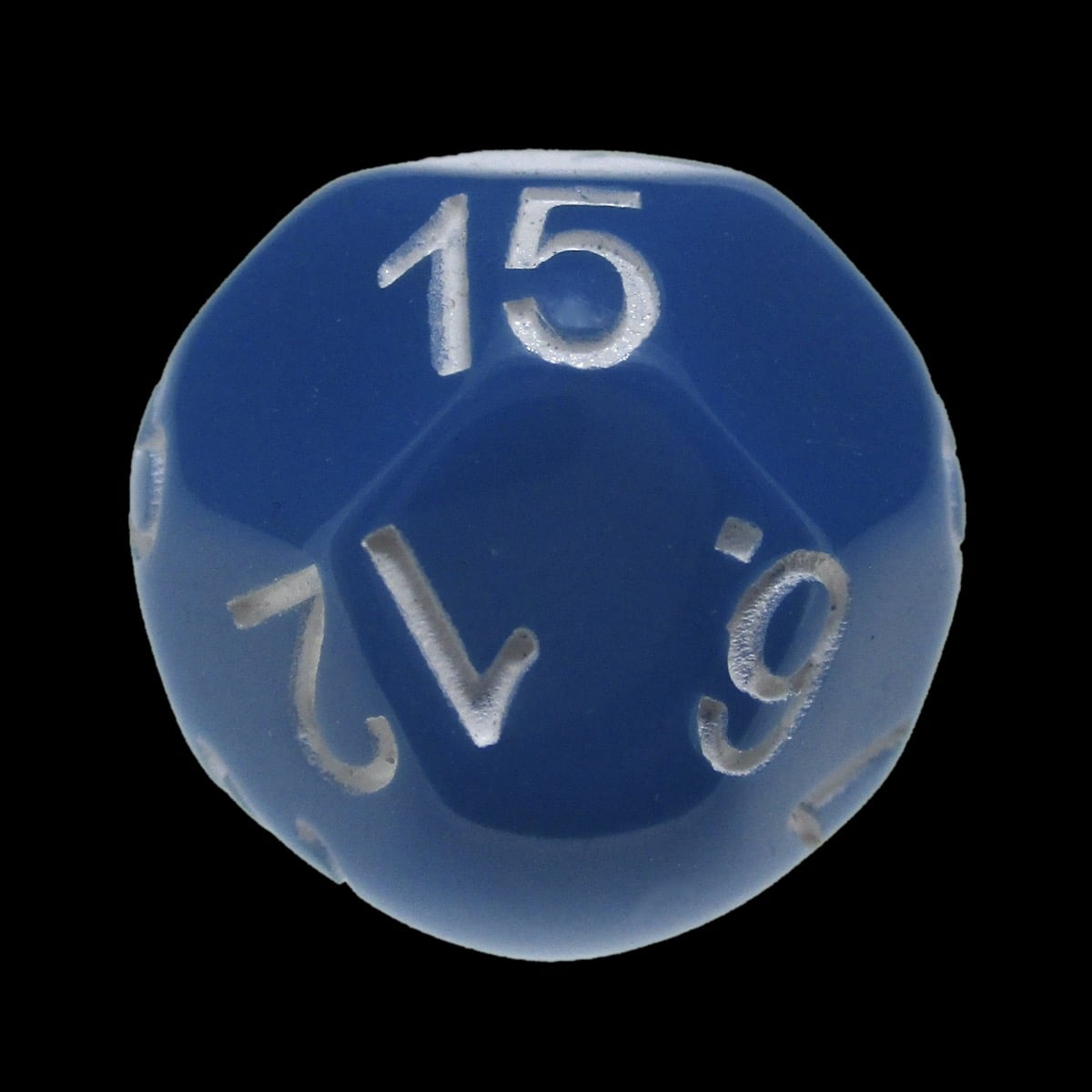 Impact Opaque Light Blue & White D15 Dice - Discontinued