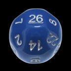 Impact Opaque Light Blue & White D26 Dice - Discontinued