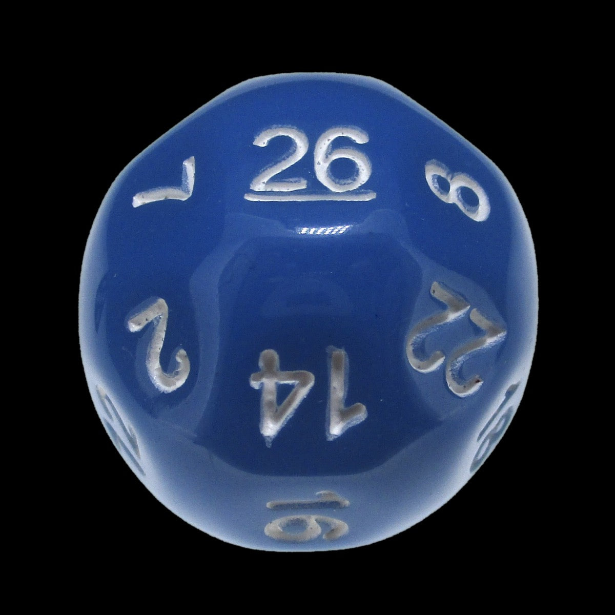 Impact Opaque Light Blue & White D26 Dice - Discontinued