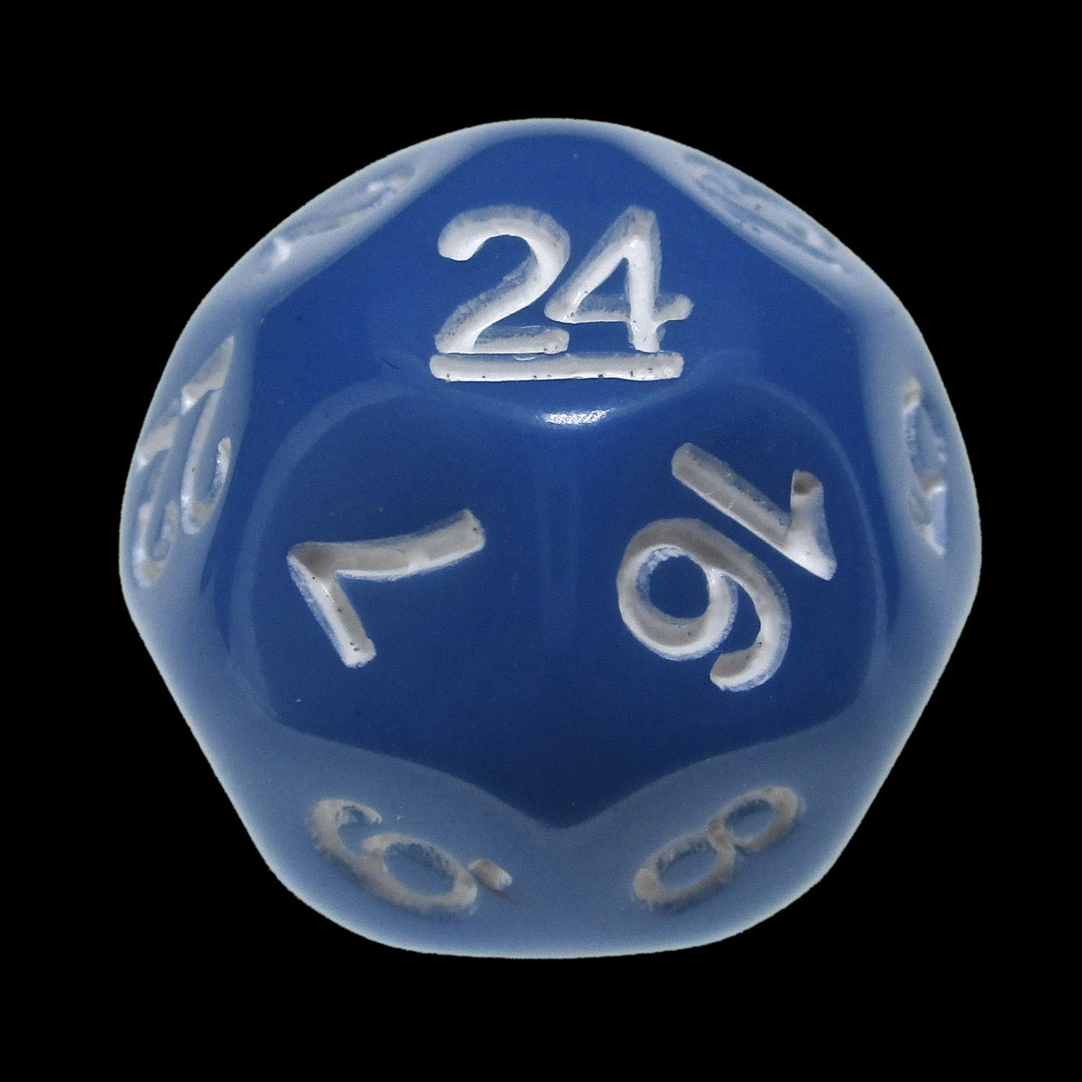 Impact Opaque Light Blue & White D24 Dice - Discontinued