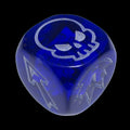Impact Gem Blue & White D6 Block Dice