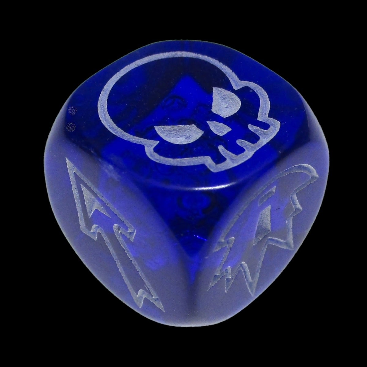 Impact Gem Blue & White 3 x D6 Block Dice Set