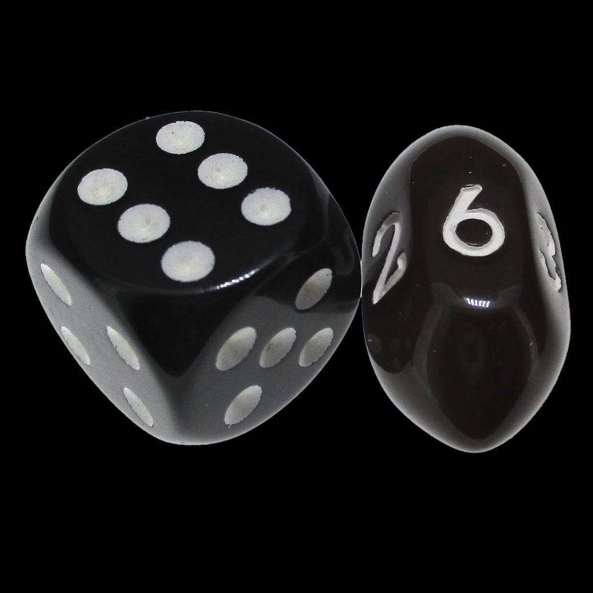 Impact Opaque Brown American Football D6 Dice