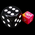 TDSO Duel Rose & Saffron Yellow MINI 10mm D6 Dice