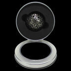 TDSO Metal Hollow Gear Antique Silver HUGE 50mm D100 Dice In Protective Case