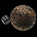 TDSO Metal Hollow Gear Antique Copper HUGE 50mm D100 Dice In Protective Case