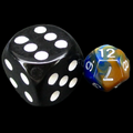 TDSO Duel Blue & Gold MINI 10mm D12 Dice